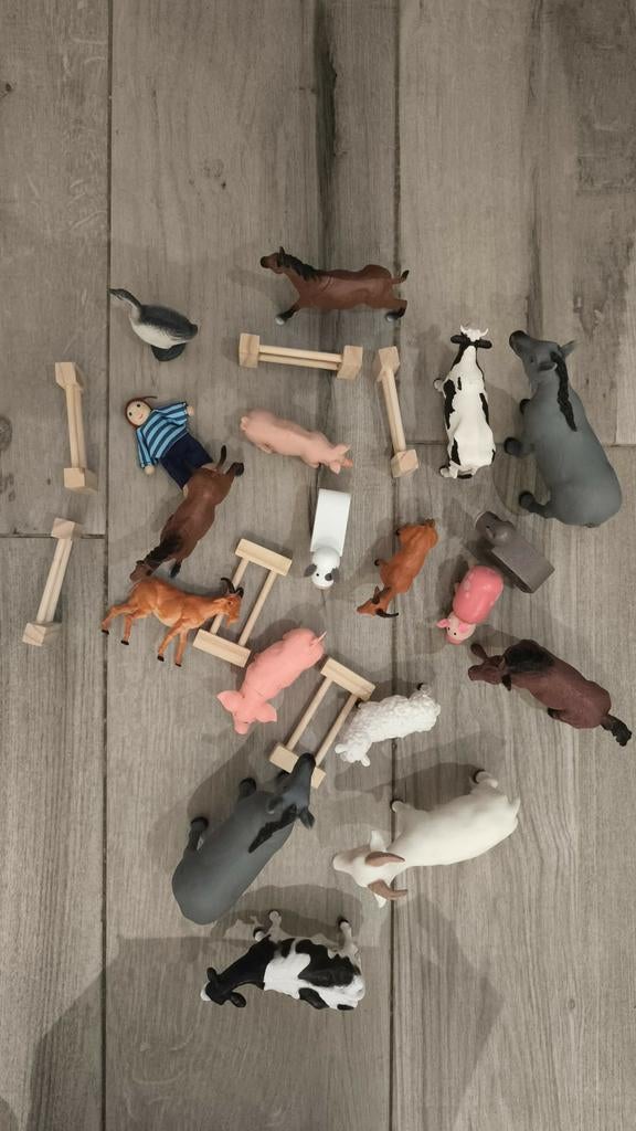 Kit de jeu HABA Wooden pour ferme, Collections, Jouets, Comme neuf, Enlèvement