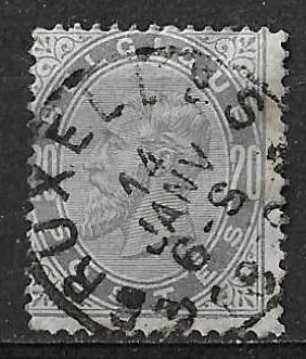 Belgique OPC 39 S.M. le Roi Léopold II, Enlèvement ou Envoi, Affranchi, Chefs d'Etat