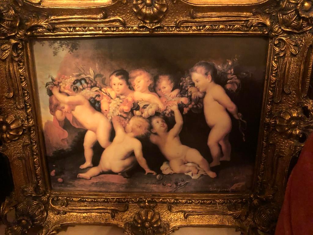 Prachtig schilderij op porselein, Ophalen of Verzenden