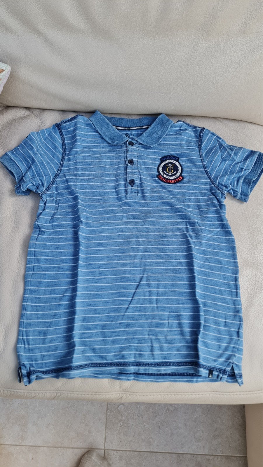 Gaastra polo blauw wit  sailor, Enfants & Bébés, Vêtements enfant | Taille 140, Garçon, Enlèvement ou Envoi, Chemise ou À manches longues