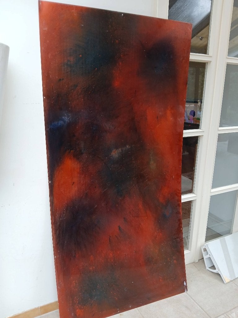 Rust Art op plaatwerk, Ophalen