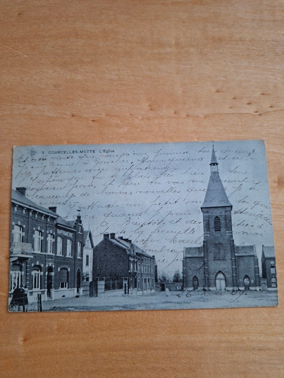 carte postale courcelles., Enlèvement ou Envoi