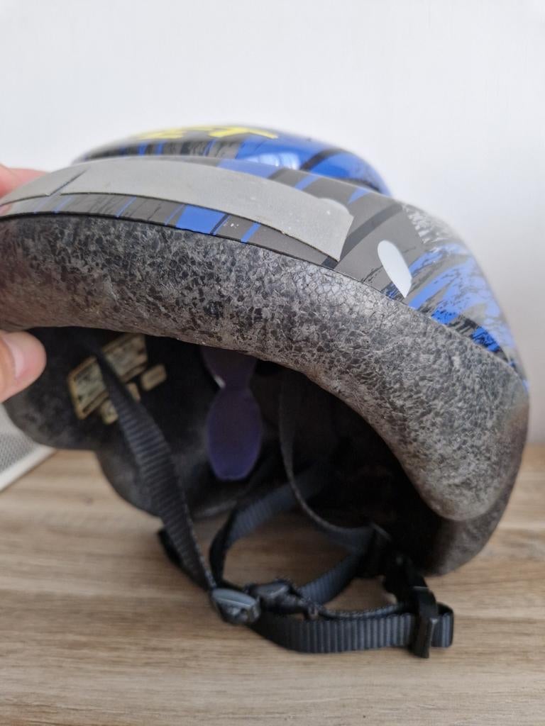 AVEC casque de vélo - Cool Design bleu/gris, Enlèvement