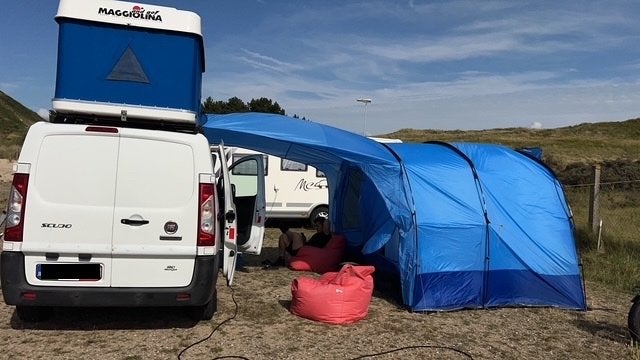 Tente pour van Shandika, Caravanes & Camping, Enlèvement, Comme neuf, Jusqu'à 2