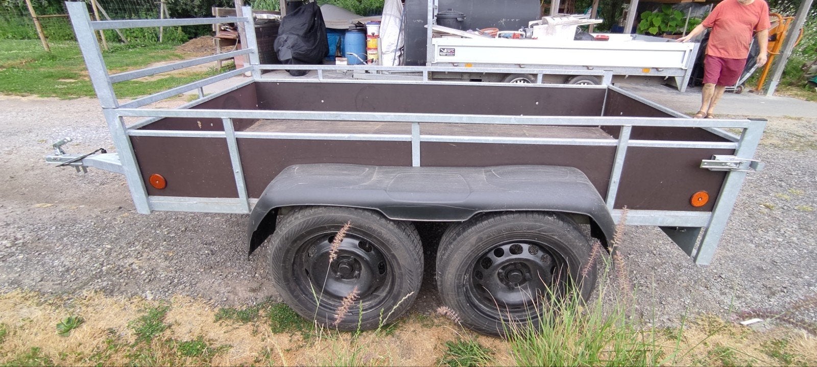 Aanhangwagen dubbele as. € 900., Enlèvement, Comme neuf