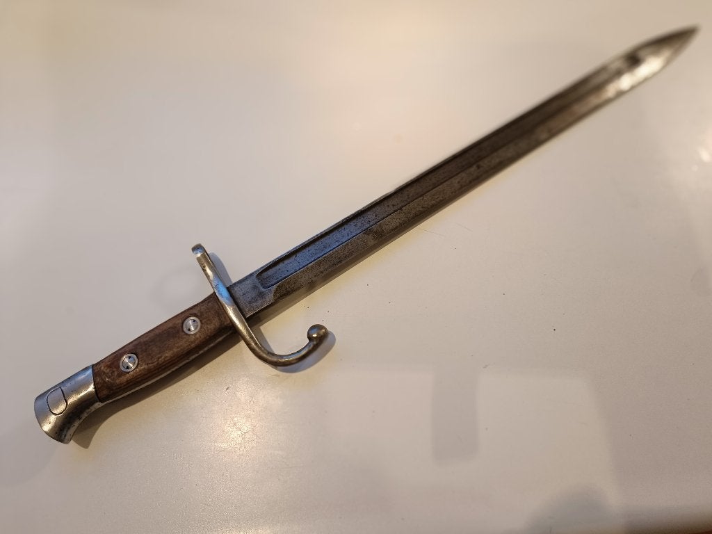 Belgische bajonet model 1889, Hopkins and Allen, USA, Verzamelen, Verzenden, Landmacht, Mes of Dolk