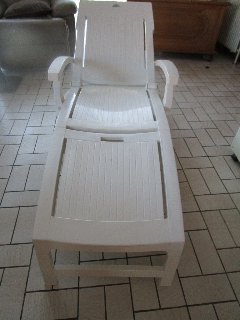 chaise bain de soleil, Enlèvement, Comme neuf, Autres matériaux, Mobile