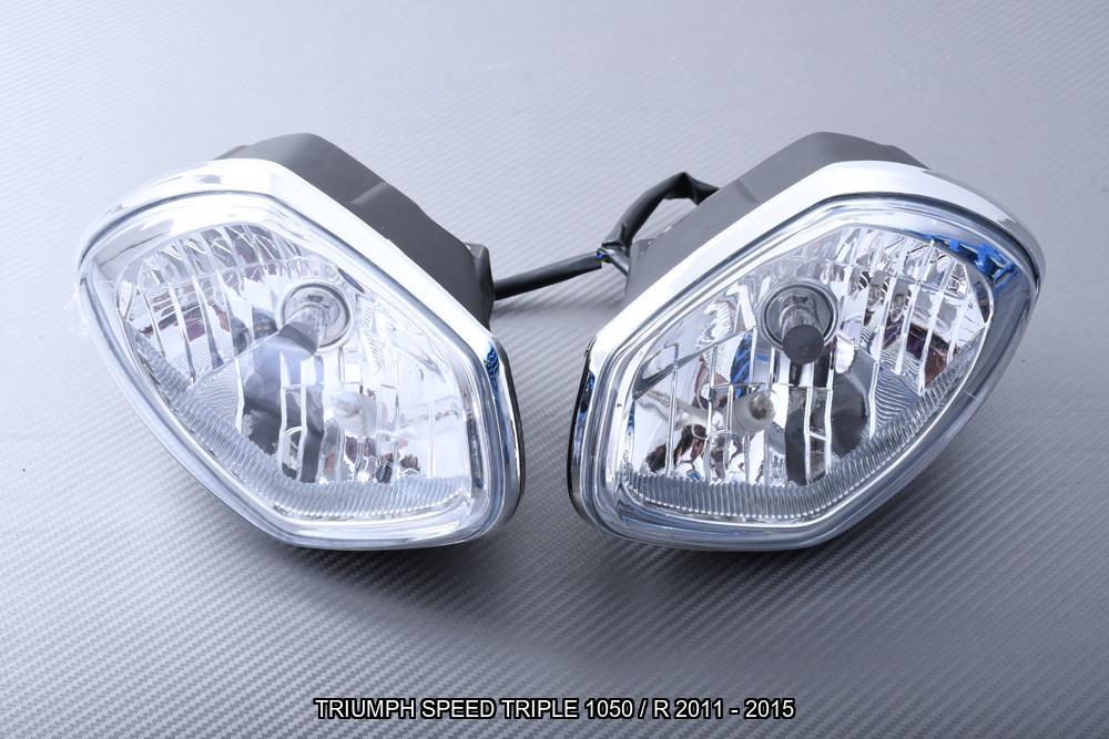 Phare / Optique AVDB TRIUMPH SPEED TRIPLE 1050 / R 2011 2015, Motos, Accessoires | Autre, Neuf, Enlèvement ou Envoi