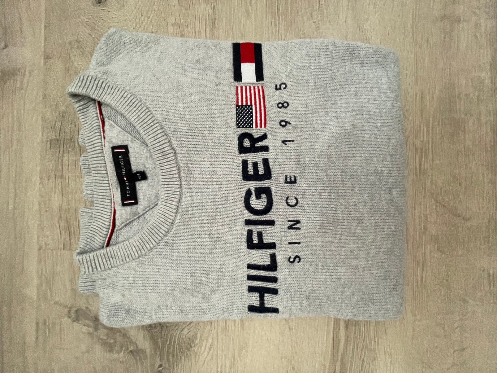 Tommy Hilfiger trui – grijs – maat 164, Ophalen of Verzenden, Nieuw, Maat 34 (XS) of kleiner, Grijs
