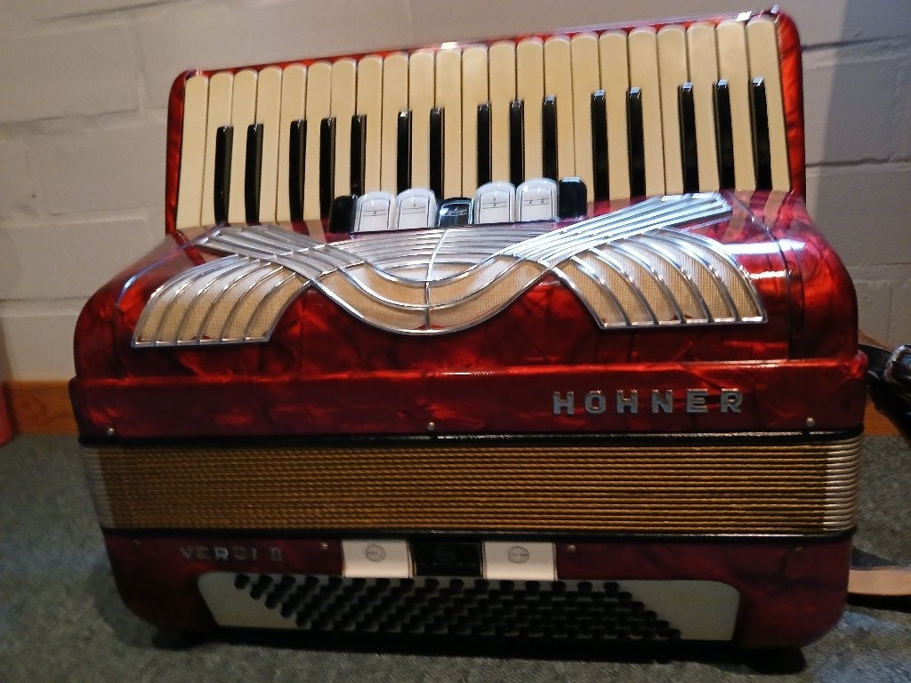 accordeon, Muziek en Instrumenten, Ophalen, Hohner, Met riemen