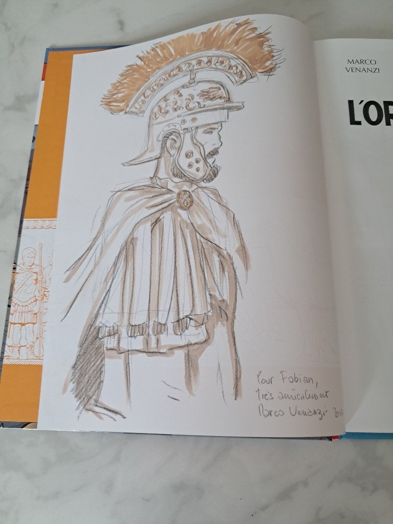 Alix    L'or de saturne   + dédicace, Eén stripboek, Ophalen, Zo goed als nieuw