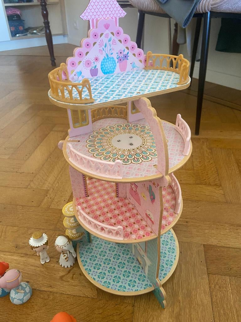 Djeco Arty Toys houten prinsessenkasteel, Kinderen en Baby's, Ophalen, Zo goed als nieuw, Overige typen