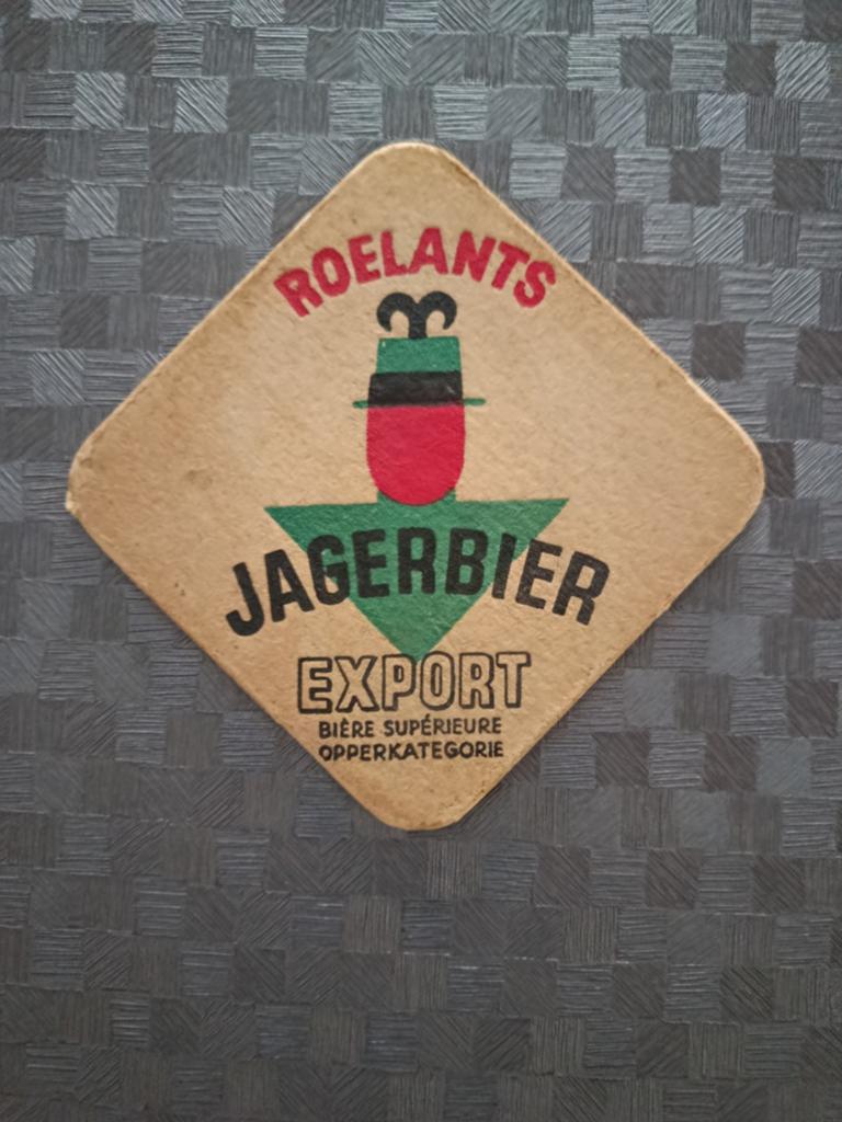 Tapis à bière d'avant-guerre | Brasserie Roelants à Bruxelle, Collections, Enlèvement ou Envoi