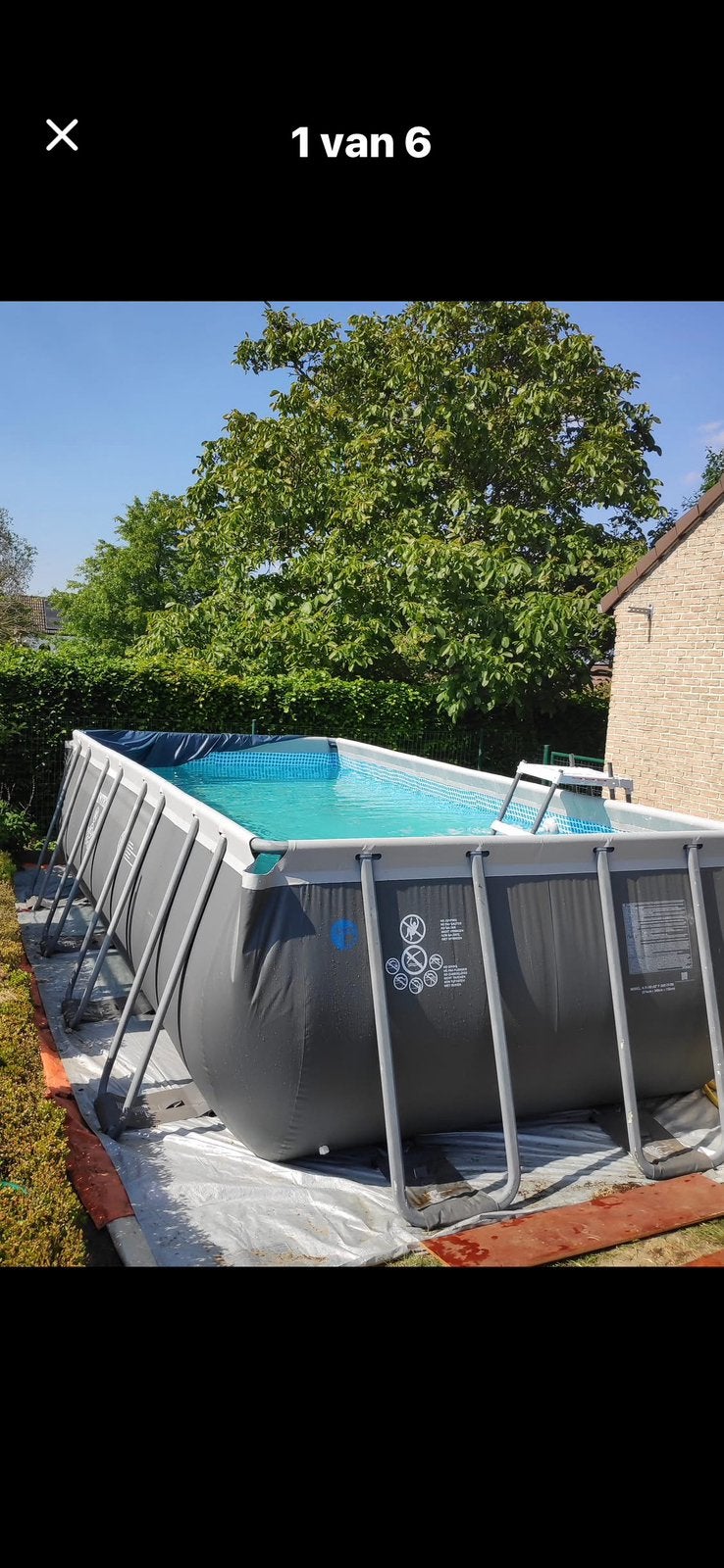 Zwembad 549  x 274x 132, Ophalen, Gebruikt