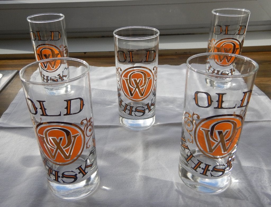 5 OLD WHISKY longdrinkglazen., Ophalen of Verzenden, Nieuw