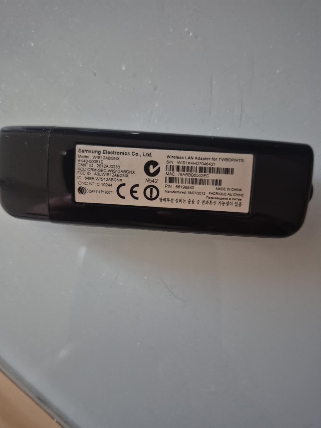 Originele Samsung WIS12ABGNX Wireless LAN Adapter.
Nieuw en, Computers en Software, Ophalen of Verzenden, Zo goed als nieuw