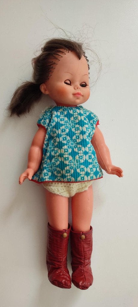 Vintage Bambola FIBA pop , jaren '70 Italiaanse makelij., Antiek en Kunst, Ophalen of Verzenden
