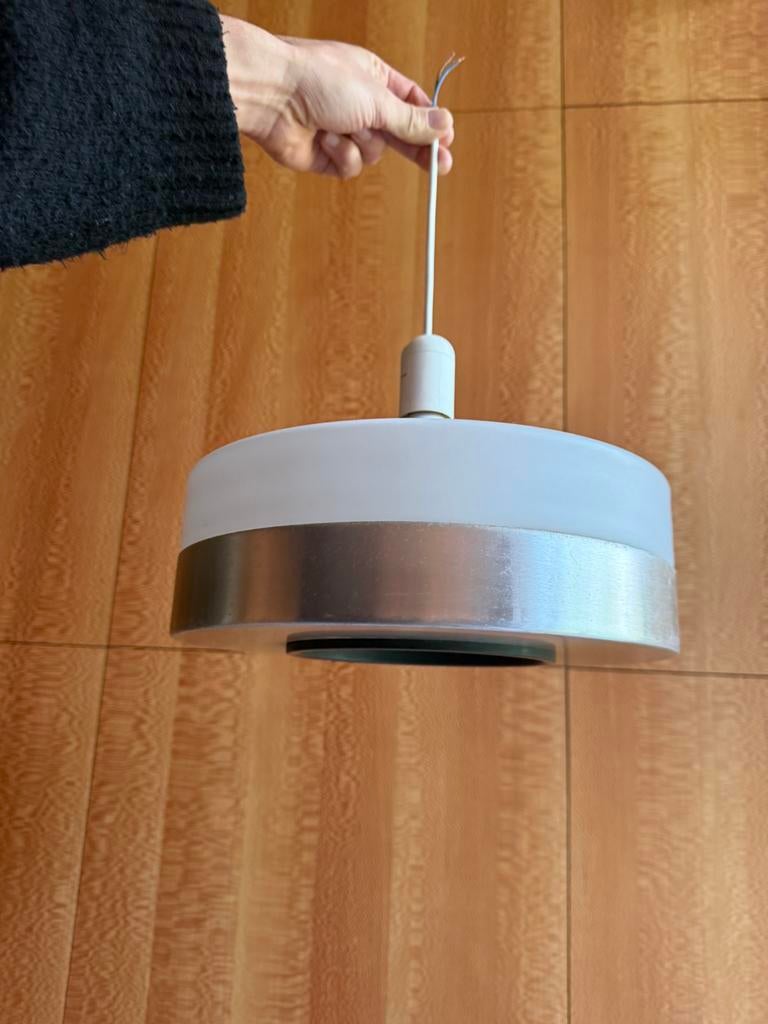 Vintage plafondlamp, Huis en Inrichting, Ophalen of Verzenden, Gebruikt, Glas, Vintage