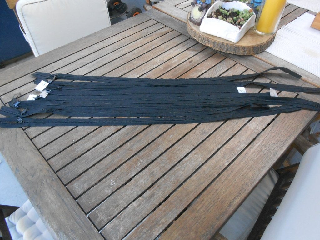 ritssluitingen nylon zwart  max lengte 110 cm, Ophalen of Verzenden, Gebruikt, Rits of Sluiting