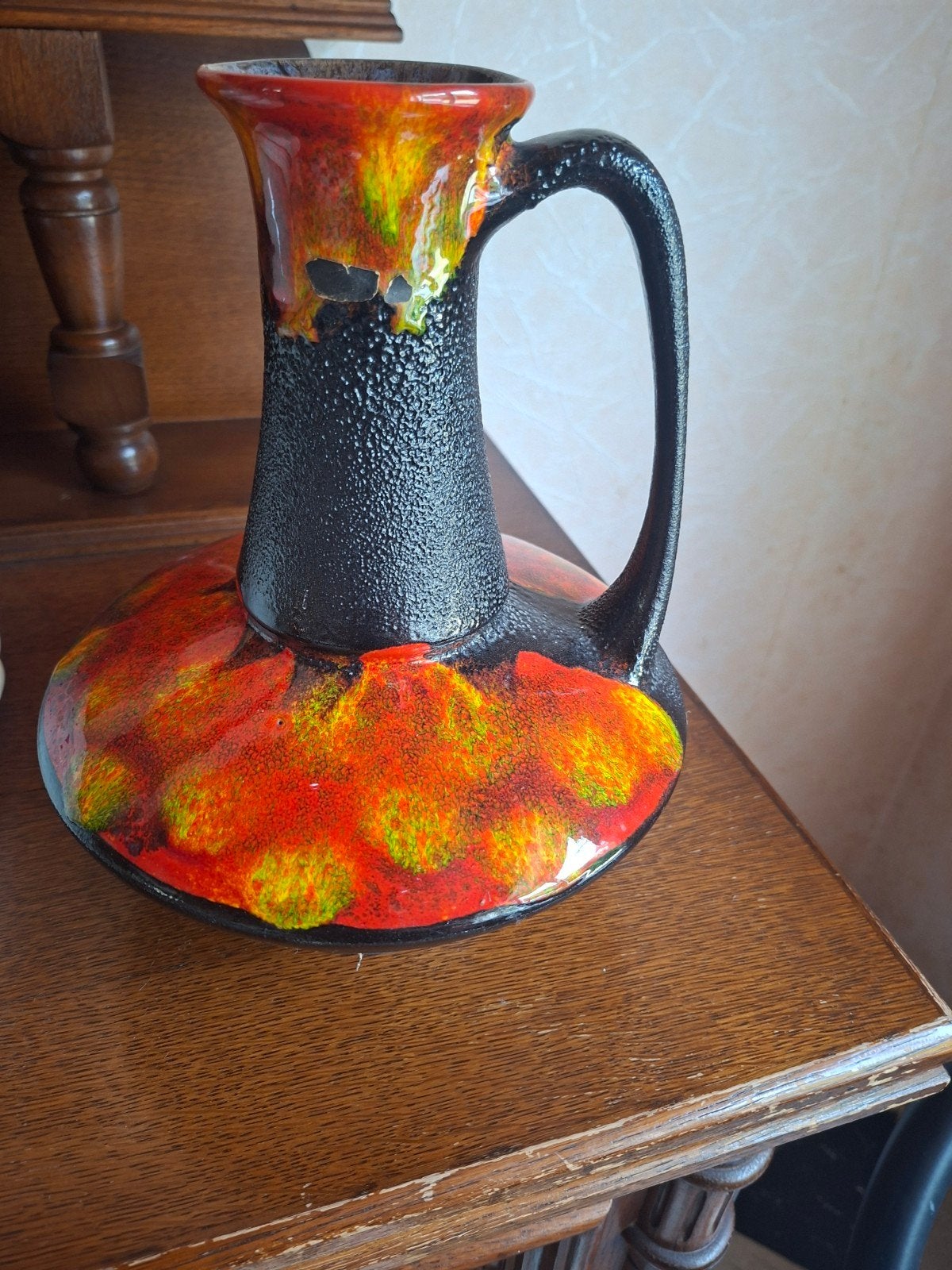 vintage vaas 1950 - 1970, Antiek en Kunst, Antiek | Vazen, Ophalen