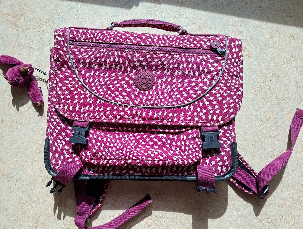 KIPLING: kinderrugzak/boekentas (met orig. aapje),, 30 à 40 cm, Autres couleurs, 30 à 40 cm, Comme neuf
