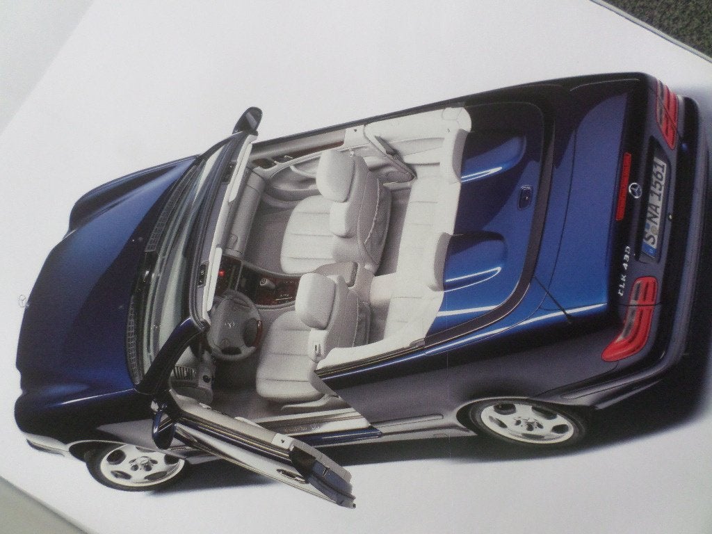 Mercedes 200 230 320 430 CLK Cabrio Brochure, Livres, Autos | Brochures & Magazines, Enlèvement ou Envoi, Mercedes