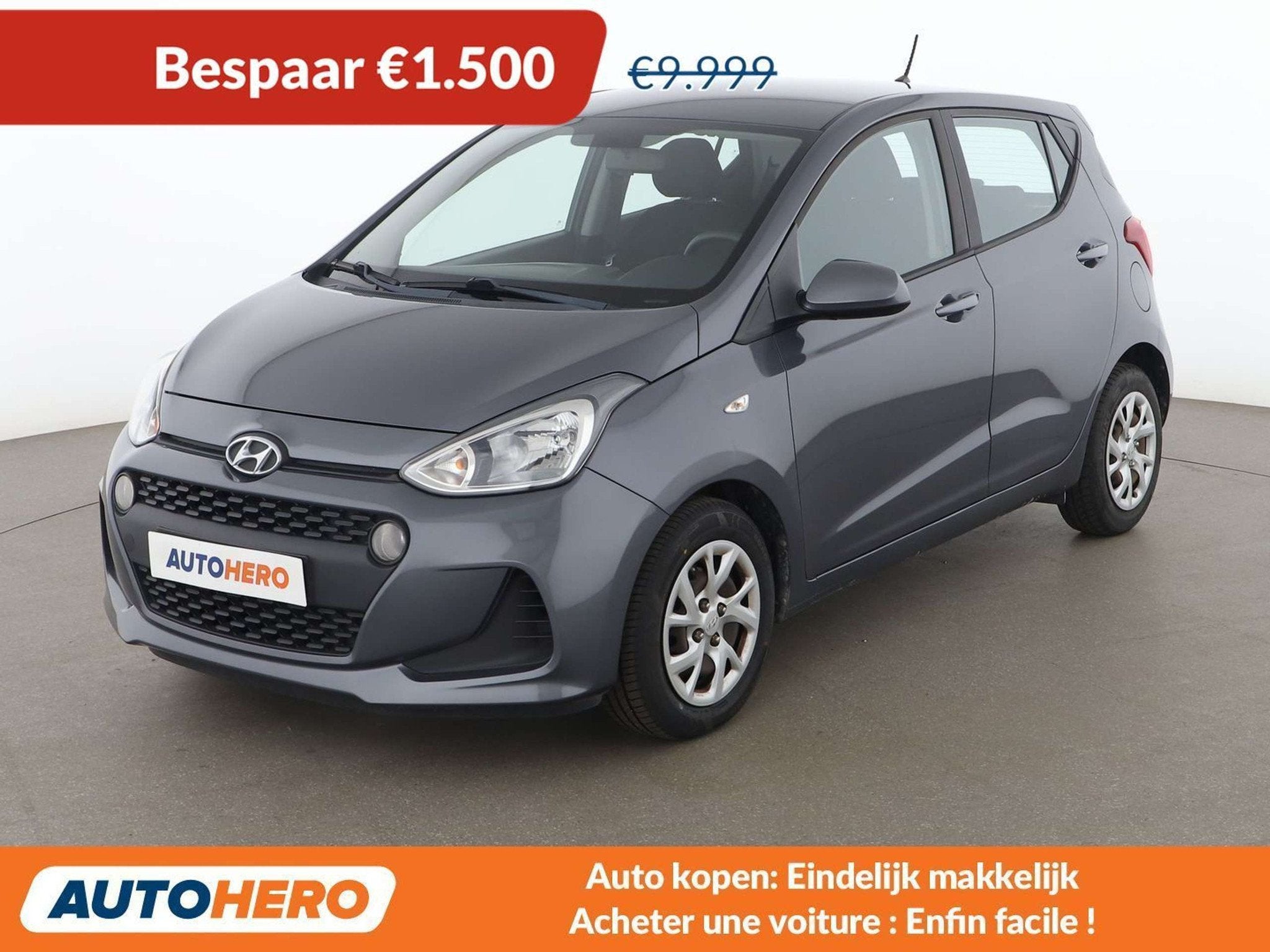 Hyundai i10 1.0 YES! Plus (année de construction 2018), Autos, Electronic Stability Program (ESP), Argent ou Gris, Achat, 998 cm³
