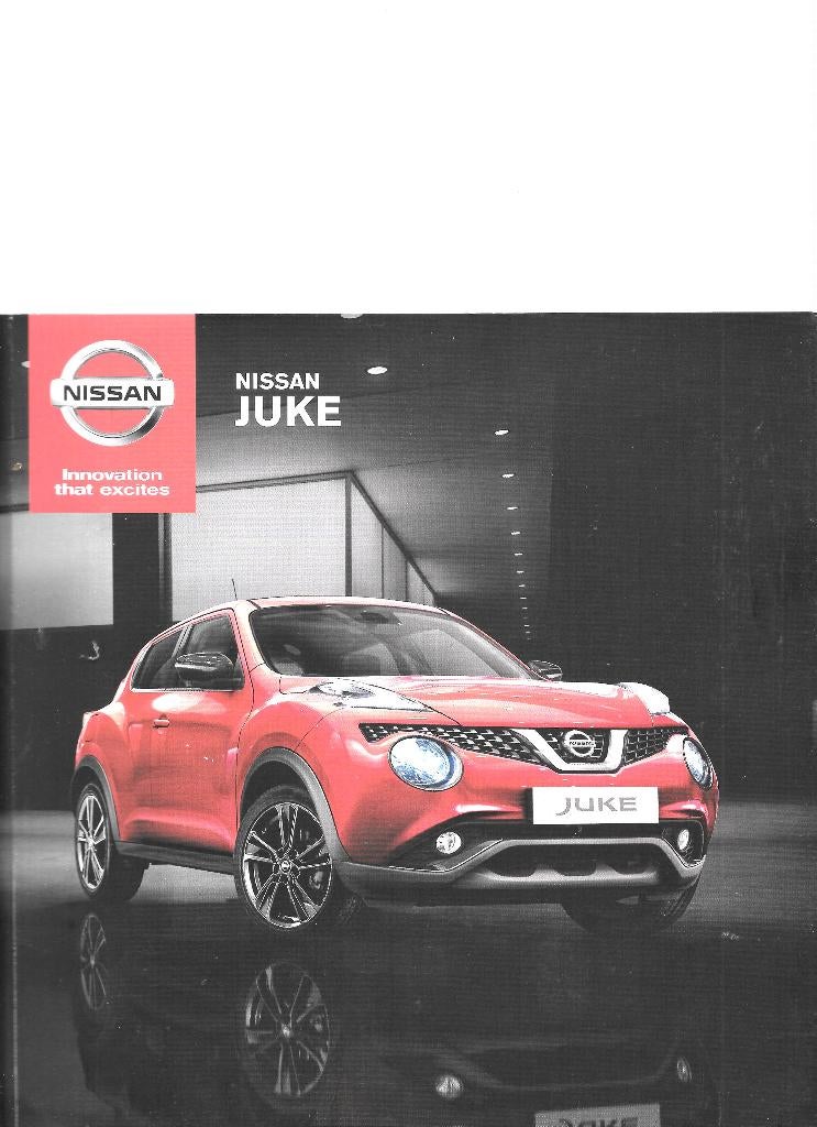 NISSAN JUKE  2016, Boeken, Auto's | Folders en Tijdschriften, Ophalen of Verzenden, Zo goed als nieuw, Nissan