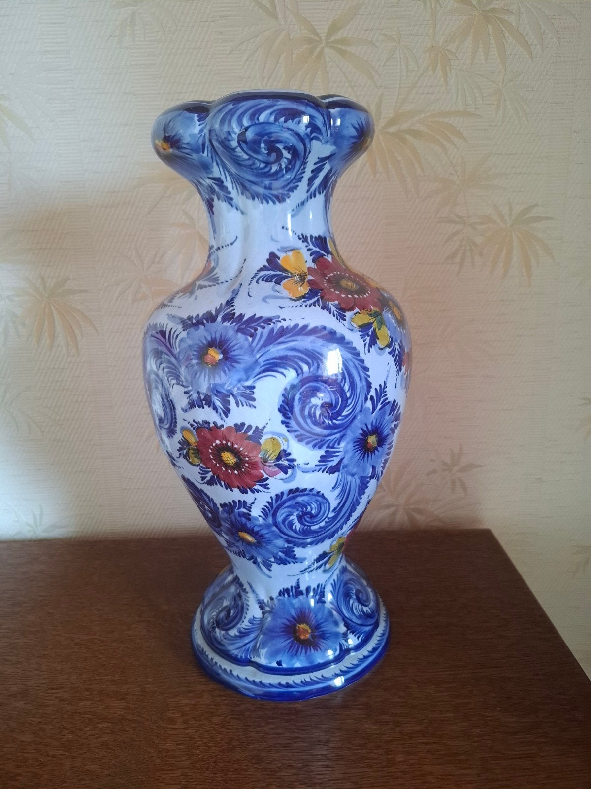 Handbeschilderde Portugese Vaas – Faiarte Alcobaça (No. 44), Enlèvement