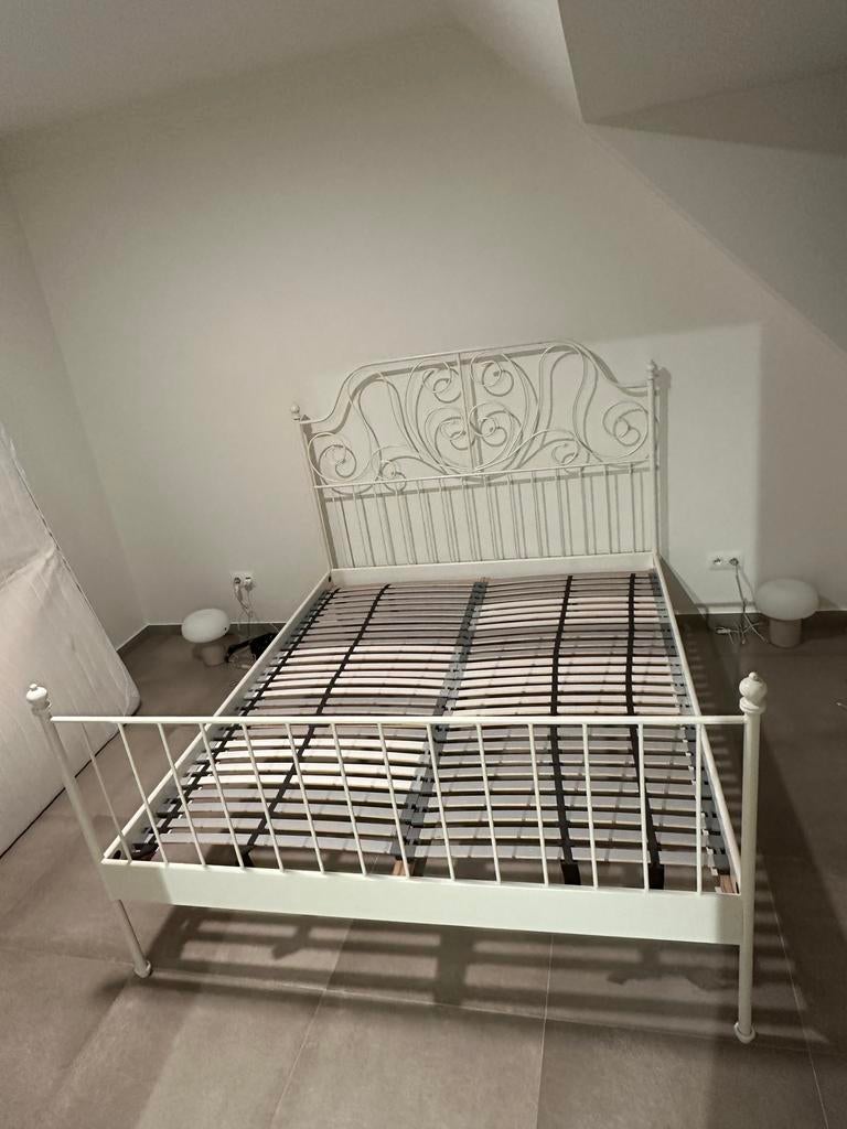 Tweepersoonsbed 160x200 Ikea (Leirvik), Ophalen, Gebruikt