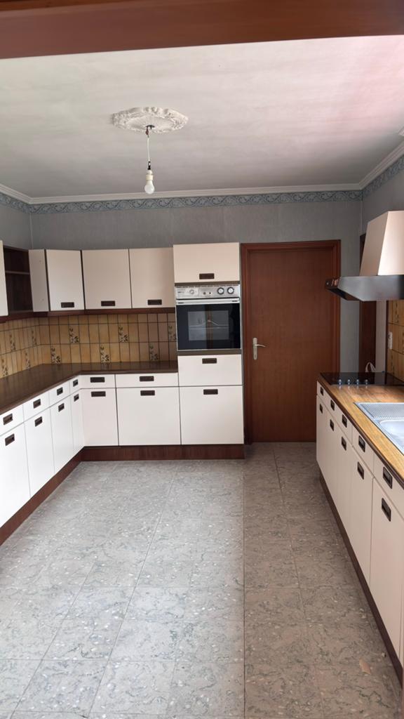 Volledige keuken met toestellen, Enlèvement, Comme neuf, Crème, Bois