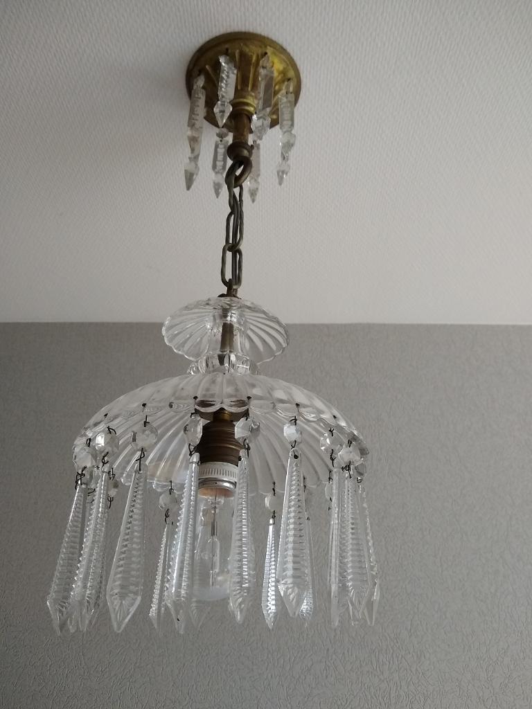 antiek kristallen luchtertje, Antiek en Kunst, Antiek | Glaswerk en Kristal, Ophalen
