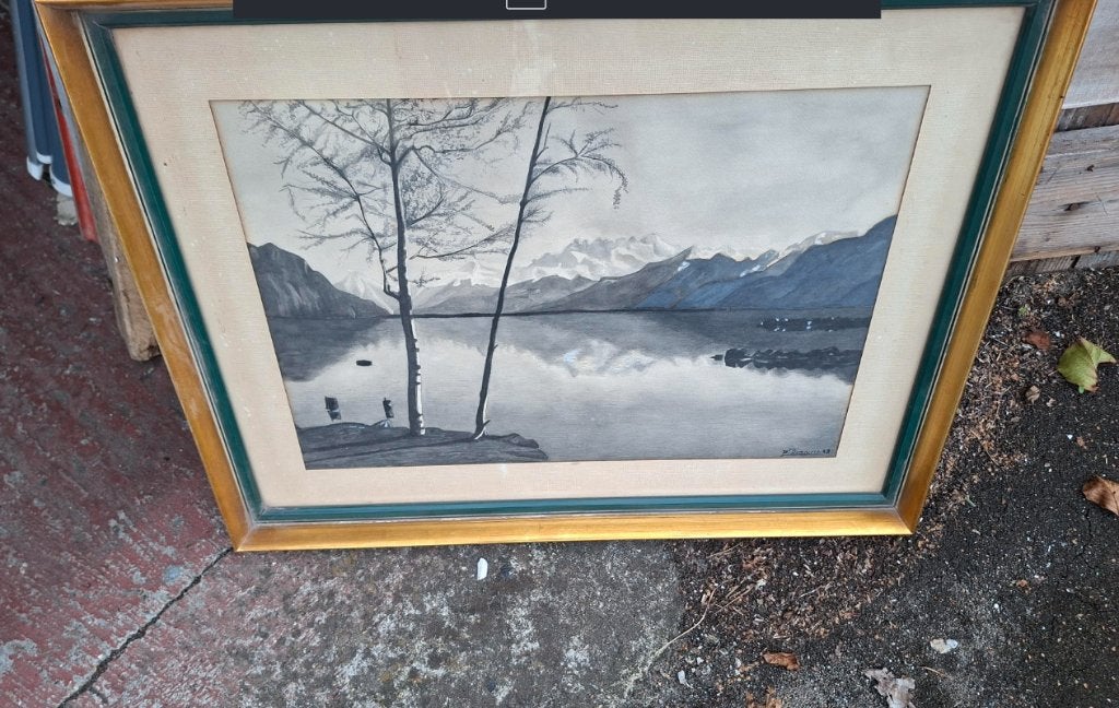 PENTEKENING//Ingekaderd, Ophalen of Verzenden, Zo goed als nieuw, 5 – 50, 50 tot 75 cm