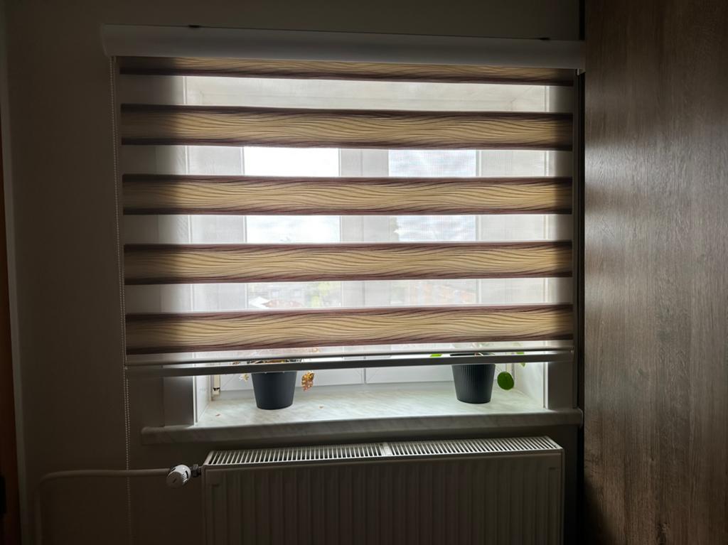 duo rolgordijnen, Ophalen, Zo goed als nieuw, Beige