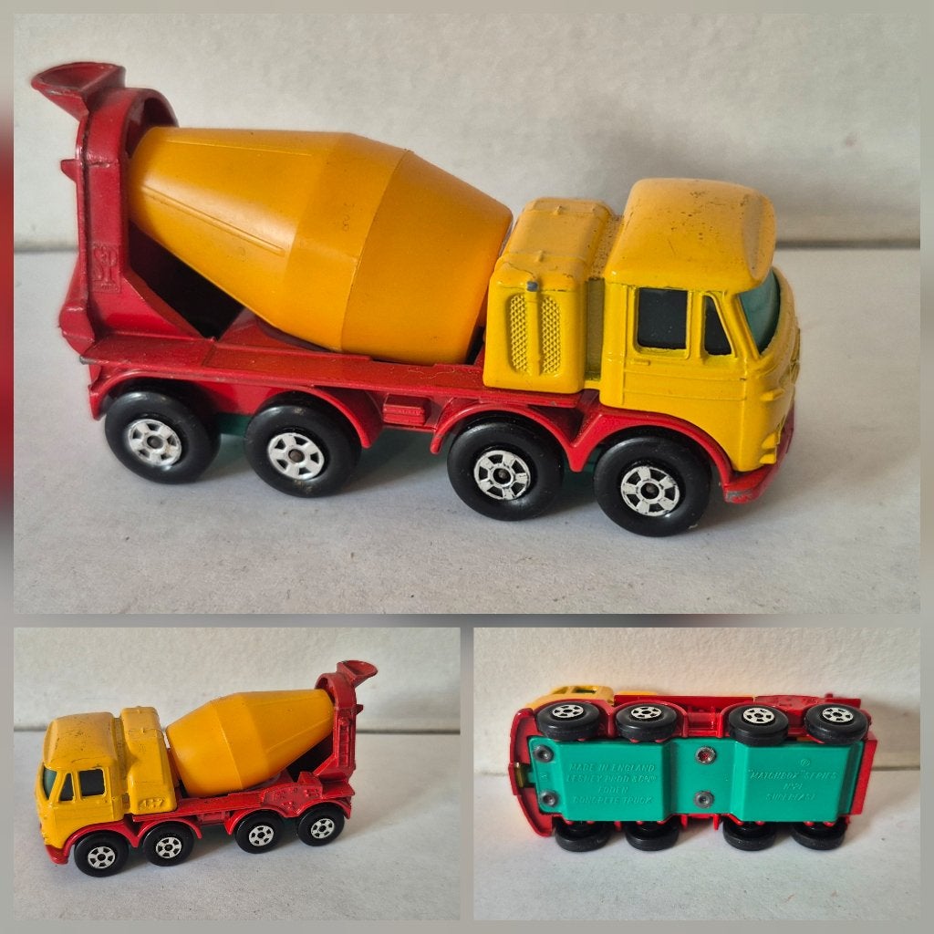 Matchbox SF 21-A  foden concrete truck 1968, Ophalen of Verzenden, Gebruikt, Bus of Vrachtwagen