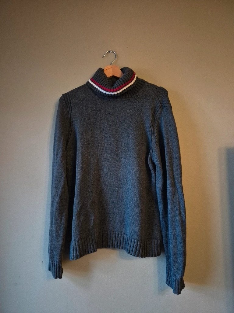 Gebreide Tommy Hilfiger | Lange mouwen | XL | Vintage | 100%, Vêtements | Hommes, Gris, Enlèvement ou Envoi, Taille 56/58 (XL)
