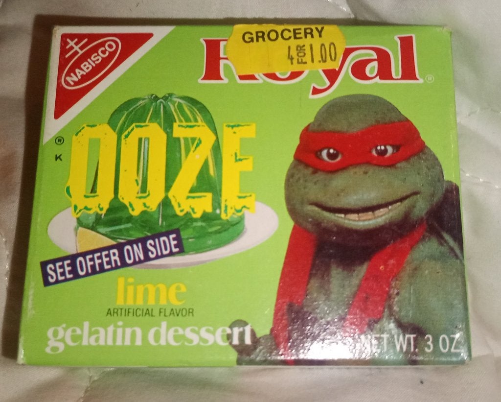 1991 Teenage mutant ninja Turtles royal gelatin dessert, Verzamelen, Ophalen of Verzenden, Superheld, Nieuw, Overige typen