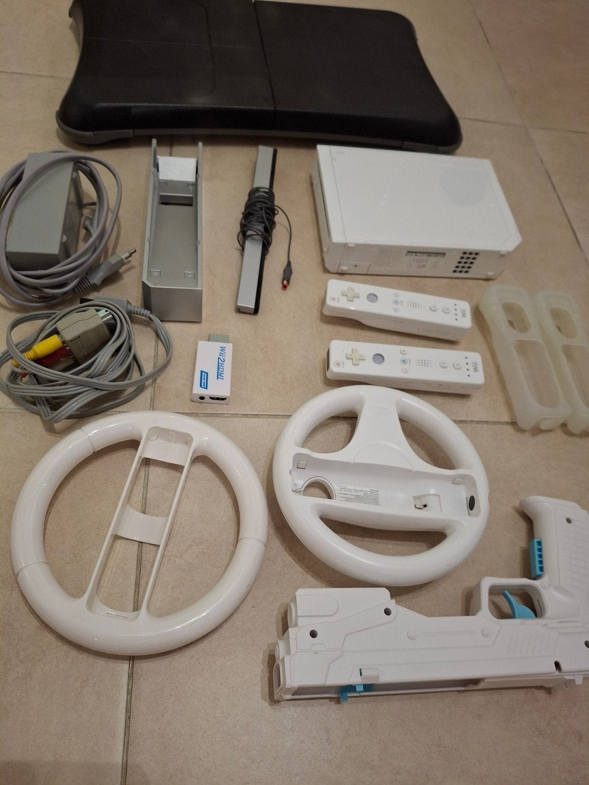 Nintendo Wii + controllers + spelletje + HDMI omvormer, Ophalen