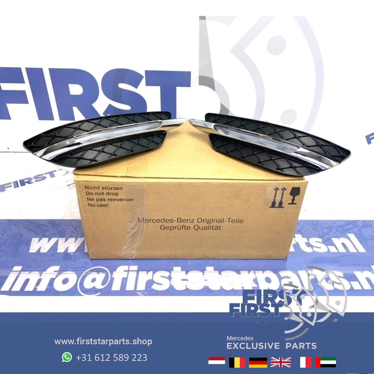 W204 Facelift LED dagrijverlichting LR SET Mercedes C Klasse, Auto-onderdelen, Gebruikt, -, Ophalen of Verzenden, -