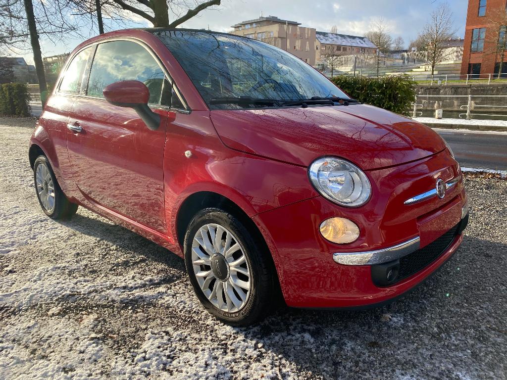 Fiat 500C 2014 euro 6 1.2essence Clim gps jante PDC 129000km, Autos, Rouge, Achat, Euro 6, Cabriolet
