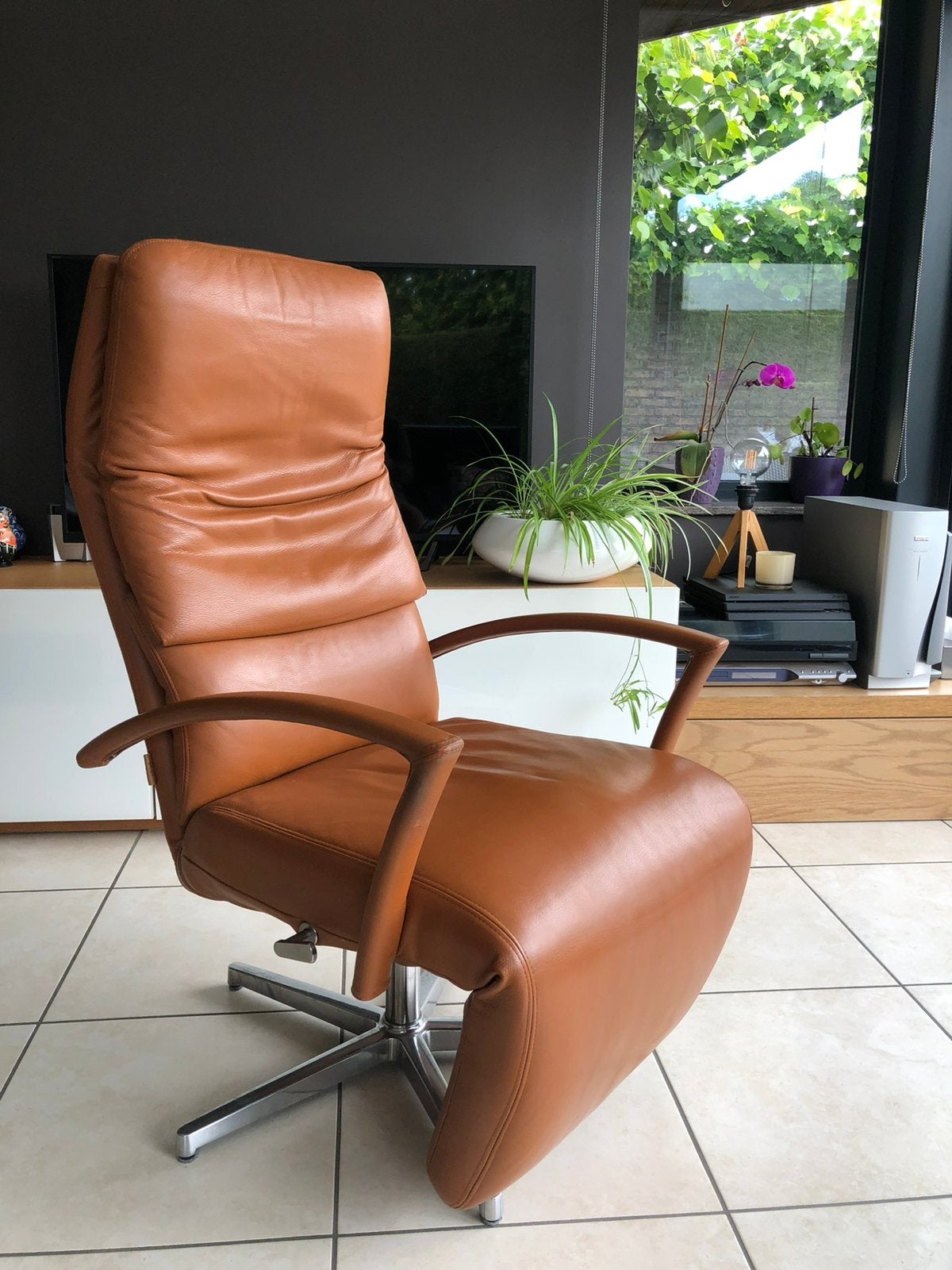 Durlet relaxzetel, Ophalen, Zo goed als nieuw, Leer