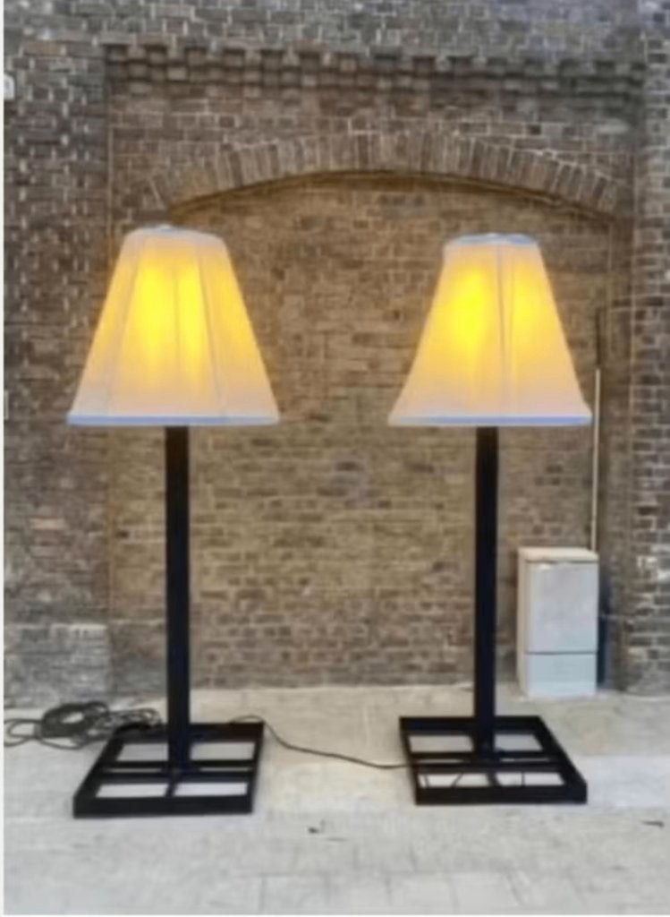 koppel XXXl buitenlampen, Tuin en Terras, Ophalen, Gebruikt, Staal
