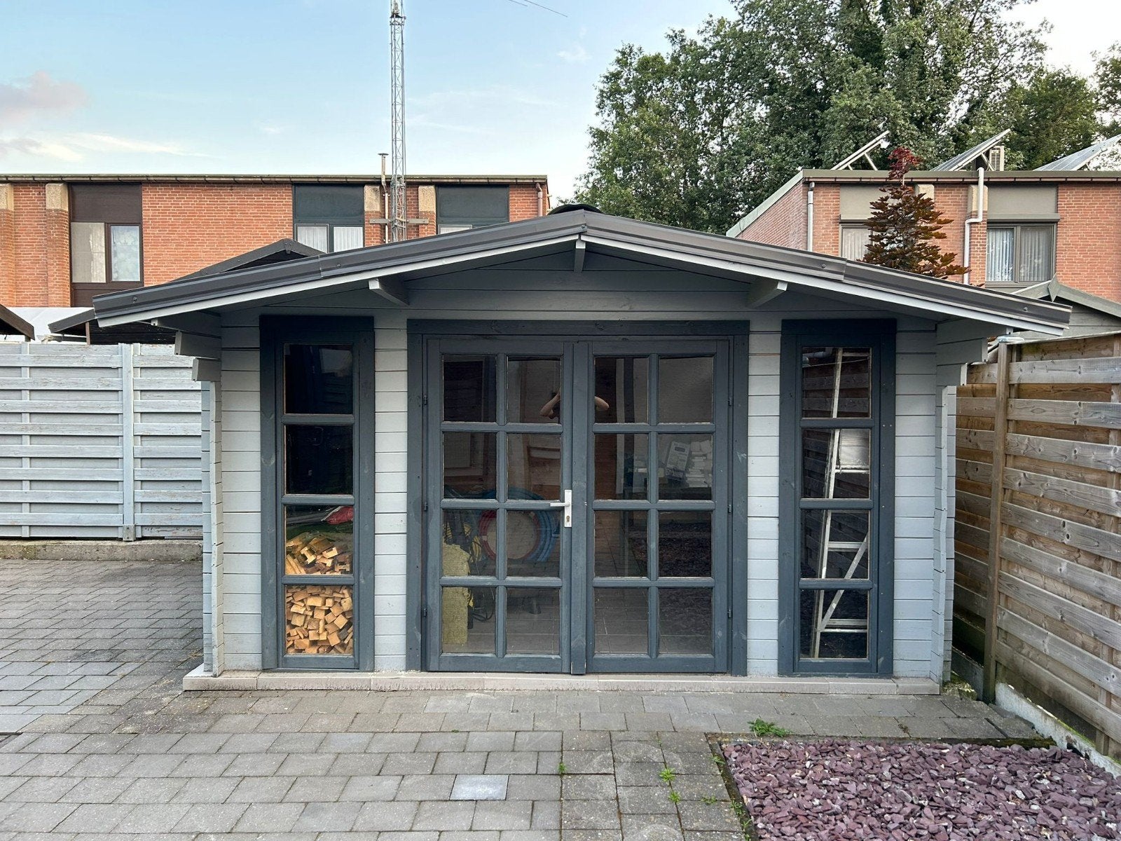 Onderdelen voor dit tuinhuis te koop, Tuin en Terras, Tuinhuizen, Ophalen, Metaal, Tuinhuis