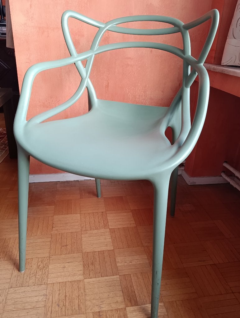 6 groene Kartell stoelen, Ophalen, Kunststof, Overige kleuren, Design