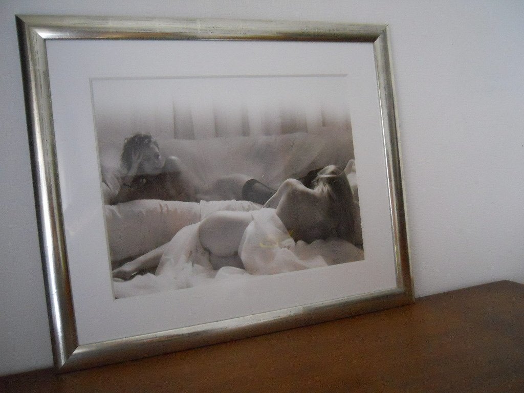 Kunstfotografie — Zwart-witte LGBT-naakte vrouwen, Antiek en Kunst, Kunst | Tekeningen en Fotografie, Ophalen of Verzenden, Foto