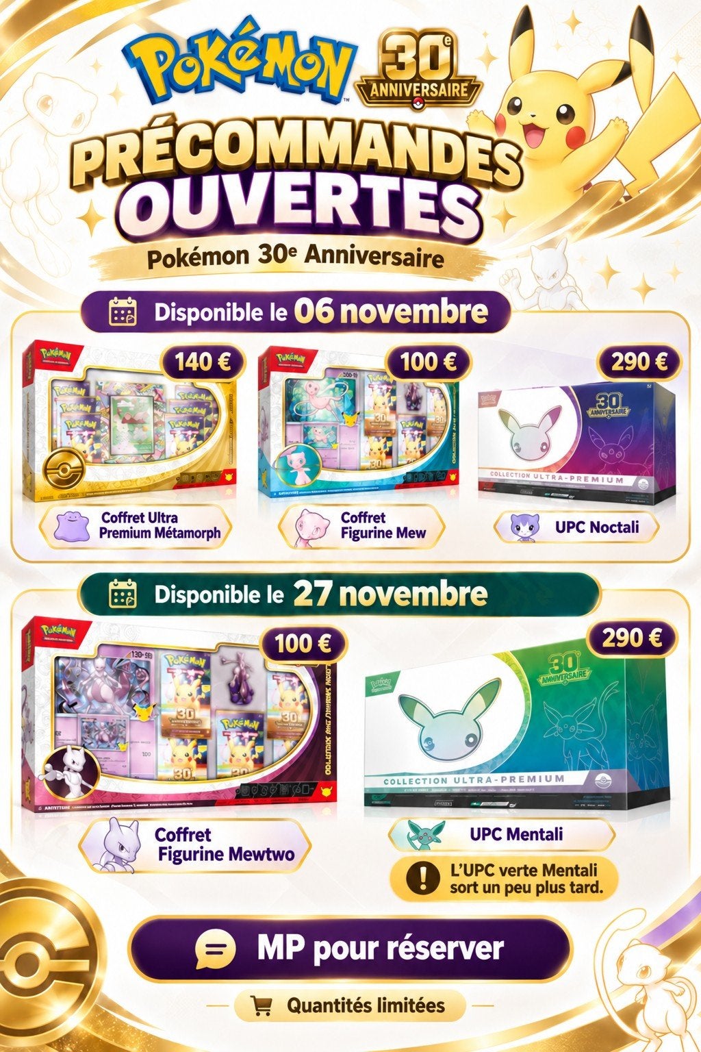 Pokemon items 30 ans, Enlèvement