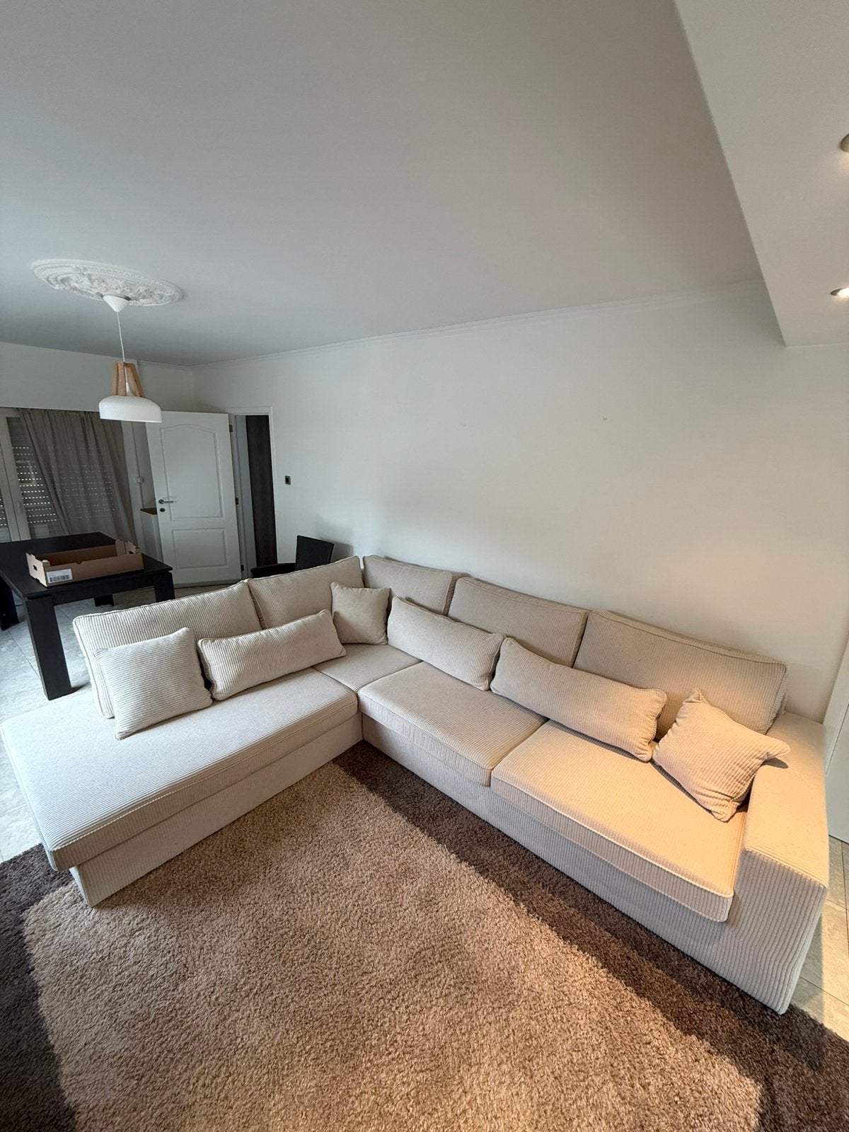 Hoekzetel Seats&Sofas - zo goed als nieuw, Huis en Inrichting, Zetels | Complete zithoeken, Ophalen, Zo goed als nieuw, Stof