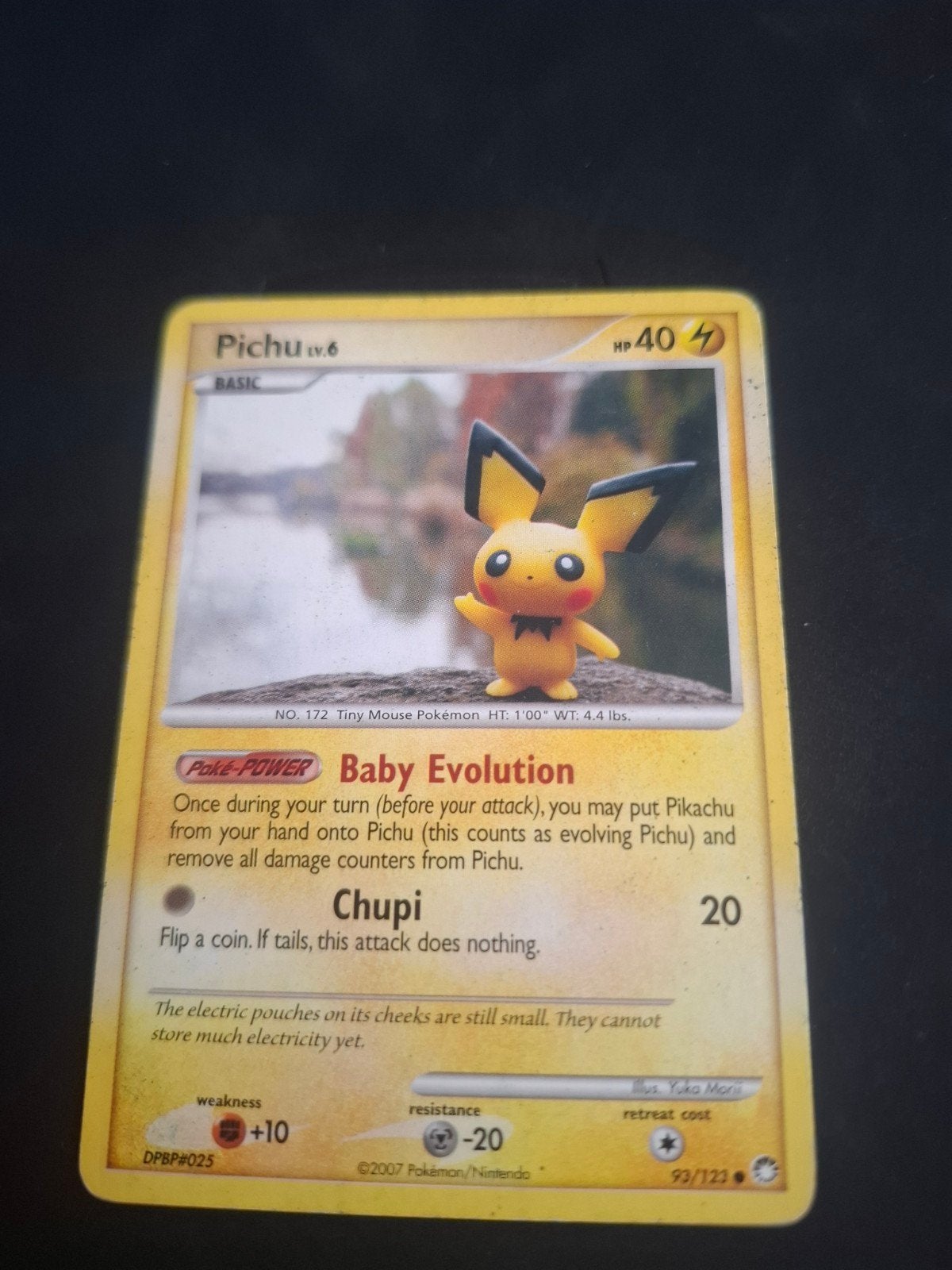 Carte Pokémon Pichu (DPBP #025) - Basique, HP 40, Enlèvement ou Envoi