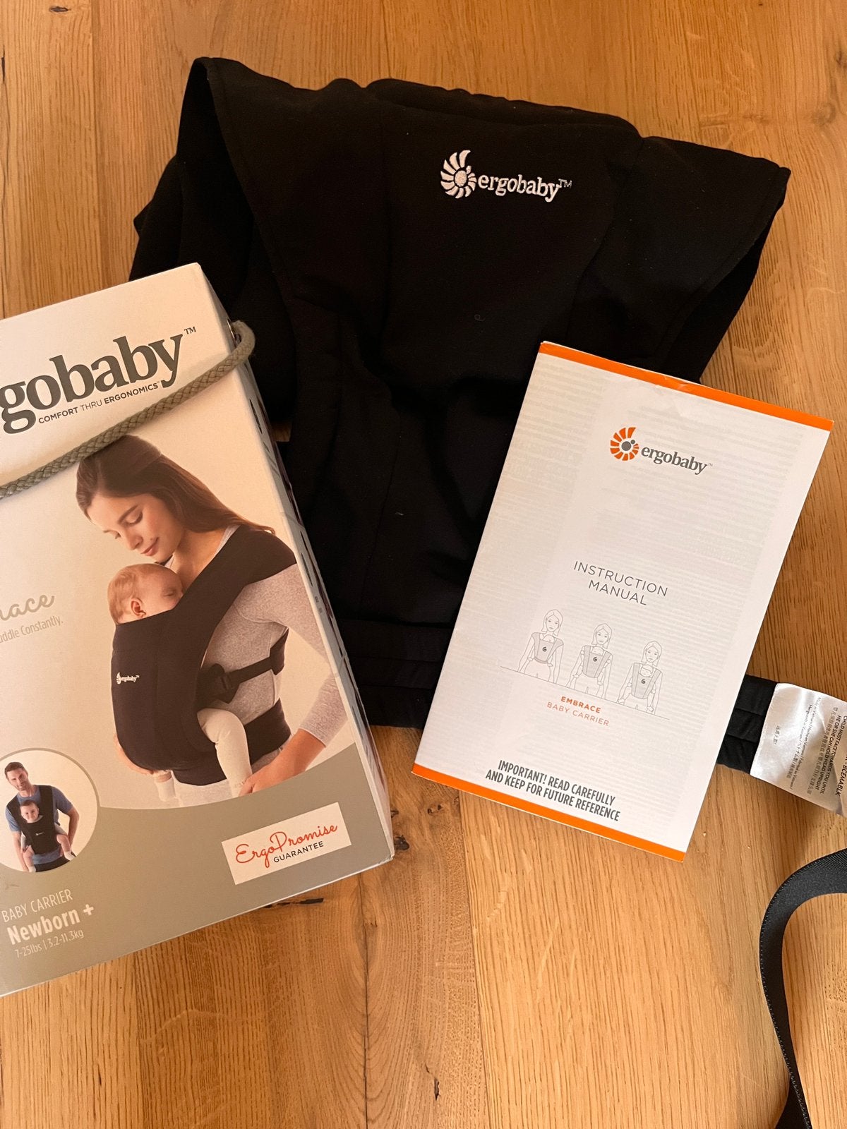 Ergobaby - Embrace (newborn +) draagzak, Enfants & Bébés, Enlèvement, Comme neuf