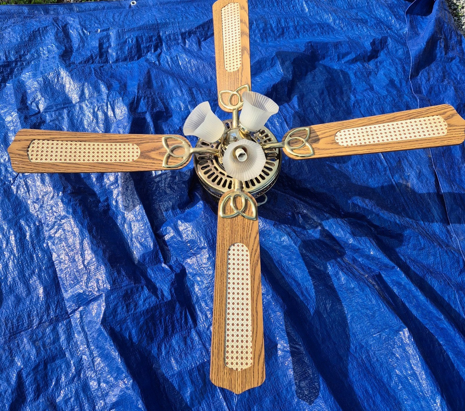 Ventilateur et lustre de plafond, Electroménager, Enlèvement, Utilisé, Ventilateur de plafond